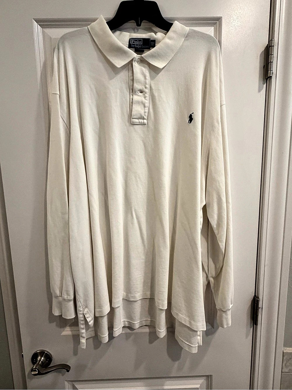 Polo by Ralph Lauren Big & Tall Long-Sleeve Mesh Polo Shirt Men's Long Sleeve 4X